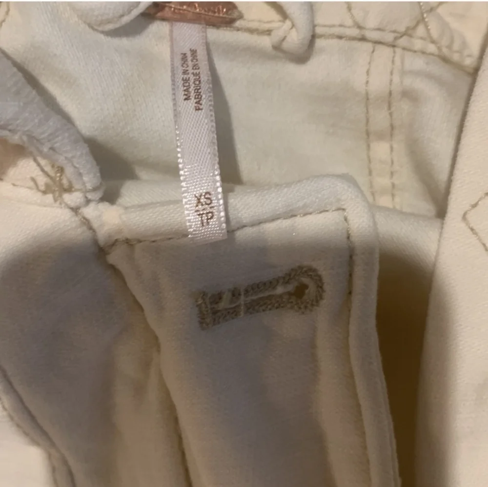 FREE PEOPLE Not Your Brother's Cream Utility Cotton Jacket In Ecru NWOT XS